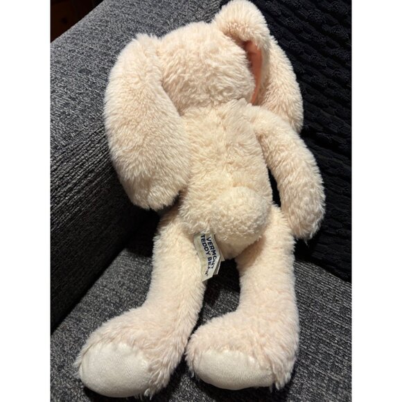 Vermont Teddy Bear Soft Plush Bunny Stuffed Animal 16" Cream & Pink Floppy Ears - Picture 5 of 6
